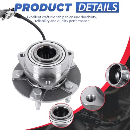 513189 Front Wheel Hub Bearing Assembly Compatible with 2005-06 Equinox | ABS 5 Lugs Automotive Replacement Front Wheel Hub Assembly Compatible with 2005-2006 Chevy Equinox, 2002-2007 Saturn Vue - size: 513189/1PC