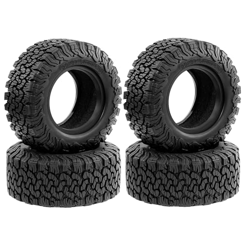 REDSPIDER 1.9" RC Crawler Tires for MJX H12P H12Y, Super Soft Sticky Rubber All-Terrain Tires 90mm OD, for 1/12 RC Cars Upgrade Parts (Tires)