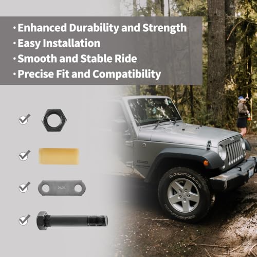Lonffery 2 Packs Trailer Alex Shackle Kit, 262L Shackle Strap Fit for 3500lb-7200lb Double Eye Spring - size: 262-2PC