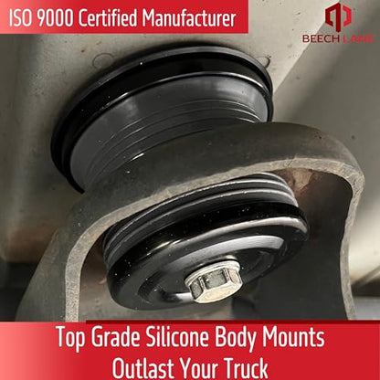 Beech Lane Silicone Body Mount Kit for 2008-2016 Ford F-250 / F-350, Top Grade Silicone Mounts Improve Bumpy Ride, Durable Components Outlast Your Truck (Regular/Extended Cab) - style: Regular/Extended Cab