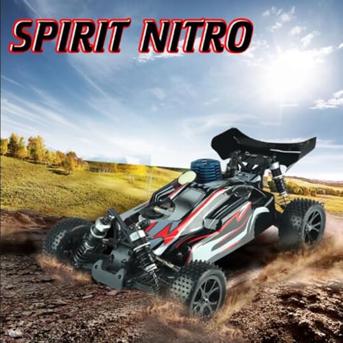 Helixsun VRX RH1006 1/10 Scale High-Speed 2.4GHz 4WD Nitro Off-Road RC Car (Equipped with Force.18 Engine) – Agile Steering, Smooth Riding Regardless of Terrain – RTF/R0080 - color: Blue White