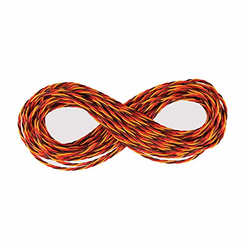 32 feet 22AWG 60cores Twisted Servo Lead Servo Extended Cable Twisted Wire for JR Servo Extension