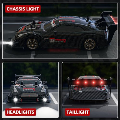 RC Drift Car 1:20, High Speed 4WD Remote Control Car with Cool Lighting, 30km/h Racing RC Drifting Cars, Gifts for Adults, for Drift and Race