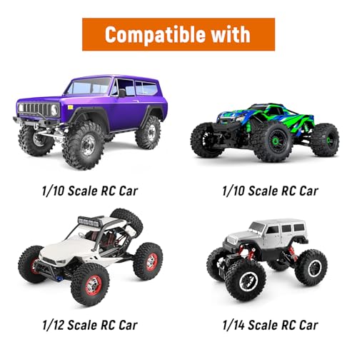 RC Body Clips with Pull Tabs for 1/10 1/12 1/14 Arrma Axial SCX10 Redcat Tamiya HSP Himoto, 20-Pack (Silver)