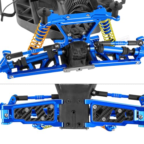 Aluminum Turnbuckles Camber Links Upgrades Part for 1/10 Slash/Stampede/Rustler/Bandit 4x4 4WD VXL,Alloy Turnbuckles Camber Links Hops Up,Navy Blue - color: Navy Blue - (Upgrades)