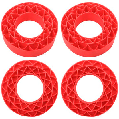 4Pack ShareGoo Silicone Rubber 1.9 RC Crawler Tire Foam Insert 108x42mm Compatible with Axial SCX10 90046 Traxxas TRX4 Redcat Gen7 Gen8 1/10 RC Crawler 1.9" Wheel Tires (Red) - color: Red