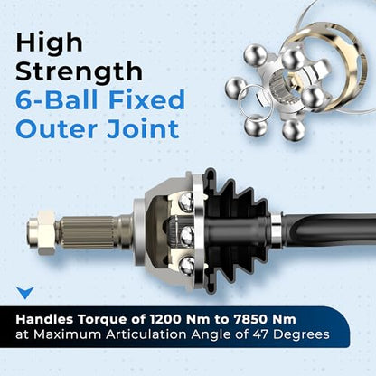 4WD Front CV Axle for 2002-2009 Chevy Trailblazer | GMC Envoy Buick Rainier Isuzu Ascender 4x4, Left or Right Side CV Axle Shaft Assembly - size: Single (1)