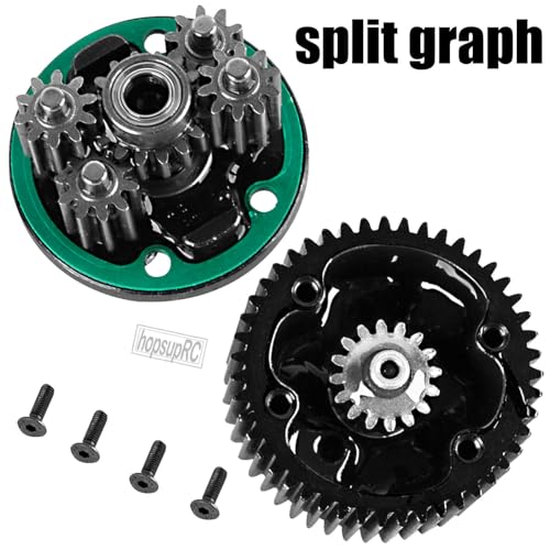 Steel Rear Gearbox Metal Diff Boost Upgrades Part for 1/10 Fury 223S DSC 2WD RTR/Fury 2WD RTR Brushed/Gorgon 2WD RTA KIT Brushed/Gorgon 2WD RTR/VORTEKS 2WD RTR.Differential Case Hops Up.
