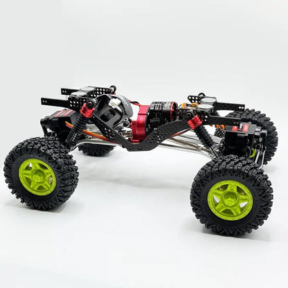 furitek 1/18 RC Crawler TerraX Active Pro 4WS – 1/18 ARTR RC Rock Crawler Remote Control Car w 4-Wheel Steering, Full Kit RTR Ready-to-Run 2-in-1 Outrunner Brushless System - color: Champagne Nude