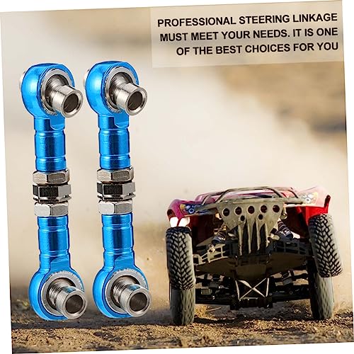 Zerodeko 2Pcs Adjustable Linkage Steering Rod for Rc Cars Trucks Lightweight Replacement for Old Servo Links Rc Enthusiasts