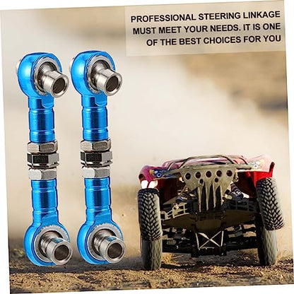 Zerodeko 2Pcs Adjustable Linkage Steering Rod for Rc Cars Trucks Lightweight Replacement for Old Servo Links Rc Enthusiasts