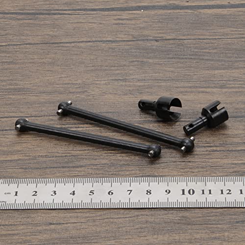 RCAWD Rear Driveshaft Set for 1/8 Losi LMT Upgrades, Dogbones & Diff Outdrive Drive Shafts for 4X4 Solid Axle Monster Truck #LOS04021, #LOS04022, Parts for #LOS242049, #LOS242038 Black - color: Black
