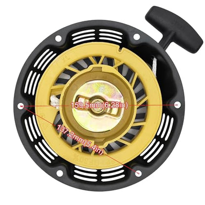 Strongthium 60363 Non Hemi Pull Start Recoil Starter Assembly | for Predator Rato 212cc 196cc 6.5HP 7HP Go Kart Mini Bike Generators - size: Non Hemi