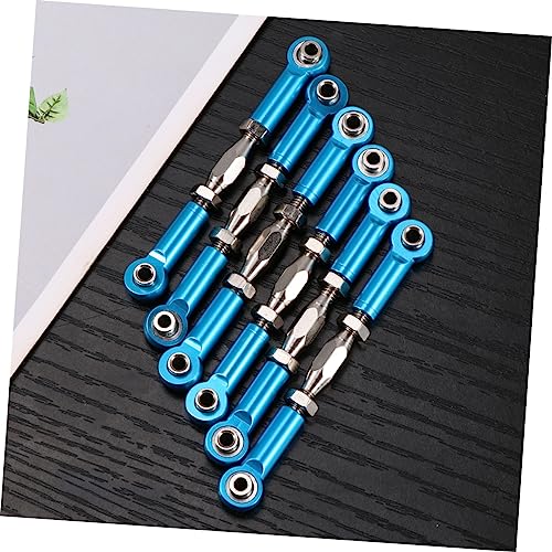 KOMBIUDA 6Pcs Aluminum Turnbuckle Rod Linkage for Epxhsp Racing Hpi Truck Buggy Upgrade Parts Construction Blue - color: Blue