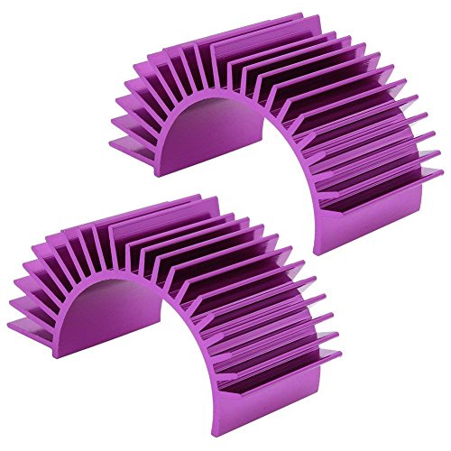 Aluminum Engine Motor Heatsink Fins, RC 540 550 Car Accessories, 4 Pcs | 4-Pack, Electric motor heatsinks, for RC 540 and 550 size, brushed brushless motors, violet cooling fins. - style: Violet