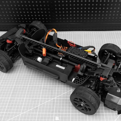 RCHUBAM 1/8 Chassis Brace Bar Fit for Arrma 1/8 Vendetta 3S,Carbon Fiber Center Beam Brace RC Buggy Car Truck Upgrade Part