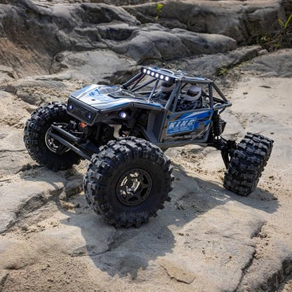 Axial RC Truck UTB18 Capra 4WS 1/18th 4x4 RTR (Comes with Everything Needed to Run), Blue, AXI-1750T1 - color: Blue