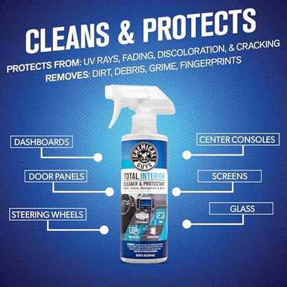 Chemical Guys Complete Car Detailing Kit, 17 Items | Car wash soap, wheel cleaner, bucket, and brushes, 17 piece wash kit, complete DIY car wash and detail kit