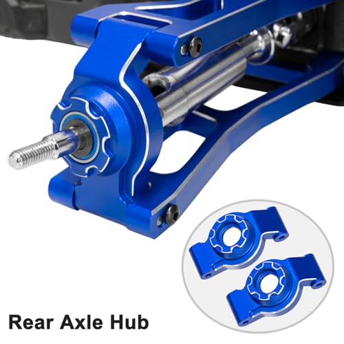Aluminum 1/16 Suspension Arms Front Rear and Upper Lower Suspension Arms | for Traxxas 1/16 Mini XRT Monster Truck Upgrade, Blue - color: Blue