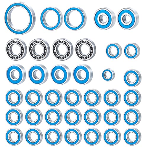 38PCS Ball Bearing Set Rubber Sealed for Axial SCX10 III AXI03007 | 1/10 RC Crawler Car Upgrade Parts