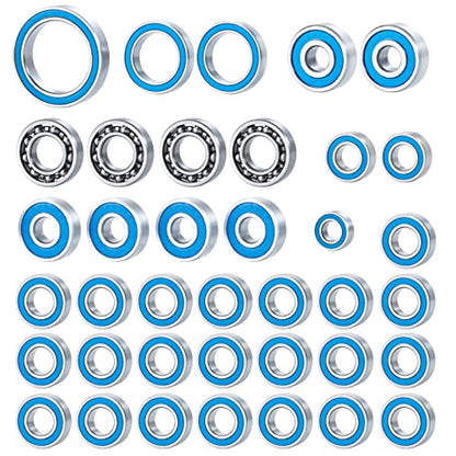 38PCS Ball Bearing Set Rubber Sealed for Axial SCX10 III AXI03007 | 1/10 RC Crawler Car Upgrade Parts