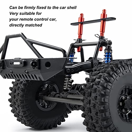 Keenso RC Shell Columns, Front Rear Aluminum Alloy Carbon Fiber Car Body Mount Post for Axial SCX10 90046 90047 1/10 RC Car (Red) - color: Red