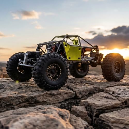 furitek Limited Edition Titan Buggy 18 – RTR Titanium Gold Edition w/Active Pro 4WS & Micro Tesla DigiBoard - Remote Control Car RC Cars for Adults (Gold) - color: Gold