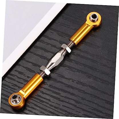 Vaguelly 6pcs Aluminum Rc Car Rod Linkages Turnbuckle Extension for Rc Truck Buggy Steering Upgrade Parts - color: Yellow