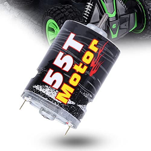540 Brushed Motor Spare Part Accessory for 1/10 RC Car Boat Model, High - Purity Copper Windings with Super Large Bearing, Precisely Balanced Rotor for Stable Performance (M540-55T) - size: M540-55T