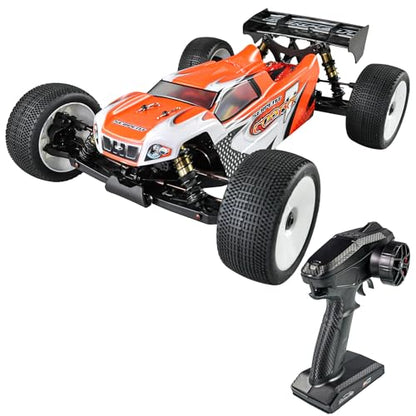 Serpent New Version 1/8 Off-Road Truggy-e RTR, High Speed, Long Life | High-Performance Electric Truggy Kit, Battery and Charger Excluded (Orange) - color: Orange