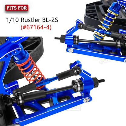 Upgrades Part for 1/10 Rustler 4x4 (VXL),Alloy RC Shock Absorber,Suspension Arm,Caster Block,Steering Blocks,Rear Stub Axle Carriers,Steering Bellcranks,Shock Tower,Navy Blue - color: Navy Blue - Upgrades