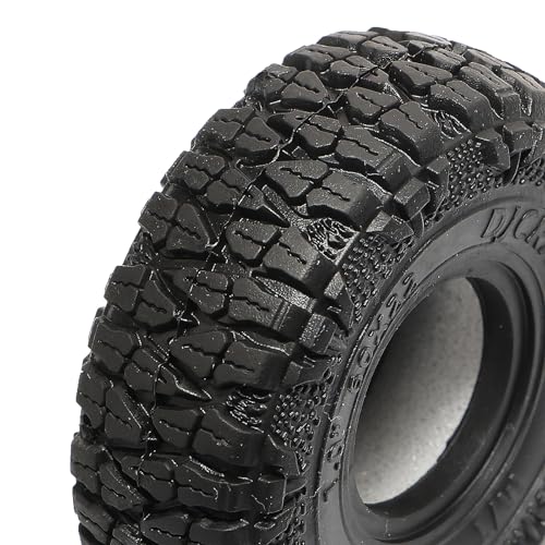 DJCRAWLER 1.0 Inch Sticky Soft Tires 60 * 22mm for SCX24 TRX-4M 1/18 1/24 Wheels Upgrades, High Viscosity RC Crawler MT Rubber Tyre