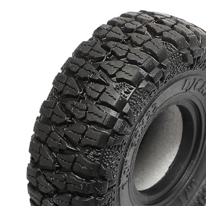 DJCRAWLER 1.0 Inch Sticky Soft Tires 60 * 22mm for SCX24 TRX-4M 1/18 1/24 Wheels Upgrades, High Viscosity RC Crawler MT Rubber Tyre