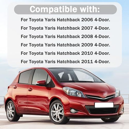 Pair Roof Drip Molding Strips Weatherstrip Fit for Toyota Yaris Hatchback | Roof Molding Drip Left and Right Side Fits for Toyota Yaris Hatchback 2006 2007 2008 2009 2010 2011 Replace 75551-52130 - color: 75551-52130