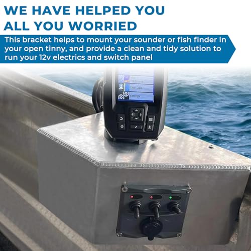 Aluminum Side Console Switch Panel Mount for Boats Bracket for Fish Finders Boat Accessories - color: Bracket