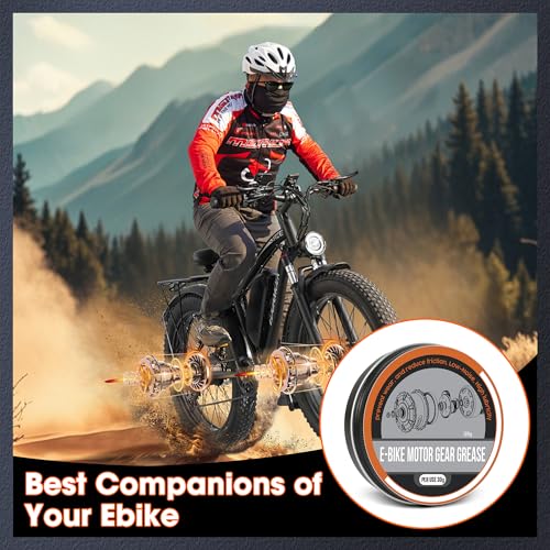 E-Bike Lithium Grease, Multi-Purpose Lubricant Lithium Motor Grease, Lubricating Oil for eBike Motor, Gears |Waterproof, High-Performance Lubricant for Household Use, Automotive,Industrial