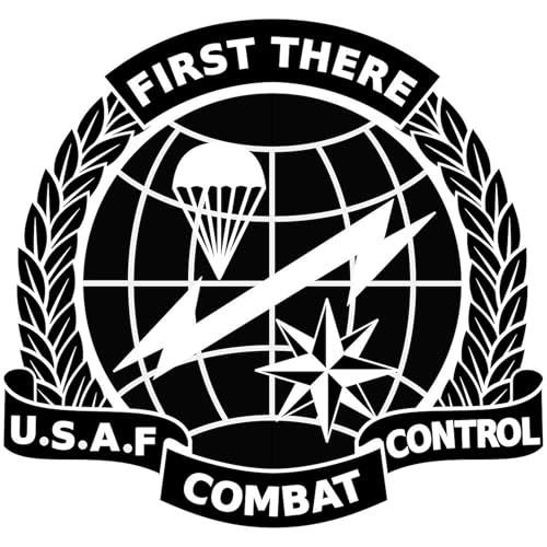 CafePress Combat Controller B W Rectangle Bumper Sticker Car Decal - color: Clear, size: Large - 4.5x7.5