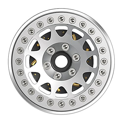 GLOBACT 1/10 Brass Wheel Weights Extended Hex Hub for TRX4 TRX6 SCX10-6mm | Fits 1.9" 2.2" RC Wheel, 154g Counterweight - size: 6mm