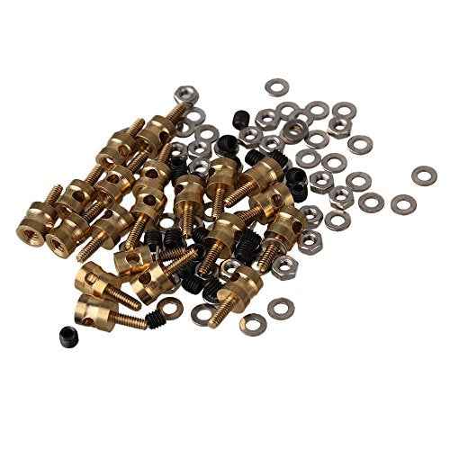 Mxfans 20pcs Metal 2 MM Pushrod Linkage Stopper for RC Airplane Helicopter with Screw and Nut