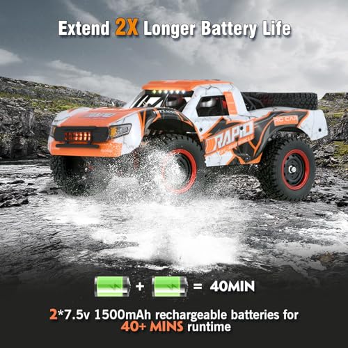 GoolRC 1:14 Brushless RC Trucks, 70 KMH High Speed 4WD RTR Fast RC Cars All Terrain, 2024 New Upgrade Electric Off-Road Remote Control Truck with 2 Batteries, Vehicle Car Toys Gifts - size: 2 battery