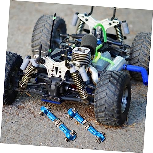 Homoyoyo 2pcs Adjustable Steering Tie Rods for Rc Cars Trucks Pull Rod Linkage Compatible Models High-Performance Link for Enhanced Steering Control