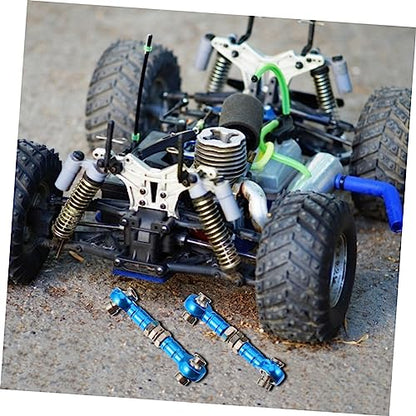 Homoyoyo 2pcs Adjustable Steering Tie Rods for Rc Cars Trucks Pull Rod Linkage Compatible Models High-Performance Link for Enhanced Steering Control