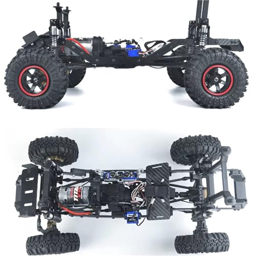 RC Cars Crawler Parts Compatible with TRX-4 1/10 RC Car Upgrade Parts ABS Girder Frame for Chassis Rails with Battery Tray Mount