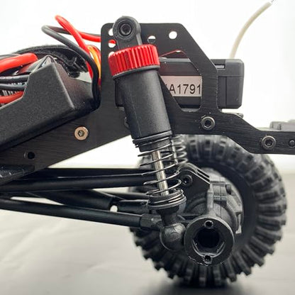 RCLIONS RC Car Shocks 53mm Oil Shock Absorber for Redcat Ascent 1/18th RC Crawler Car Upgrade Parts (Red) - color: Red