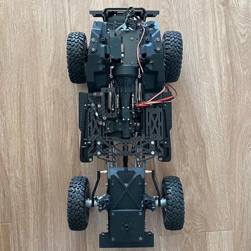 RCQQPS Metal Rear Sway Bar Anti-roll Set for 1/10 Axial Wraith RR10 Yeti Rock Crawler Car (Black) - color: Black