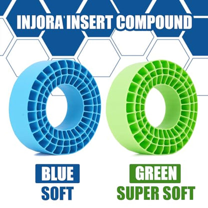 INJORA Silicone Rubber Inserts for 132-134mm (5.25" OD) 2.2" Tires, BL - color: Blue