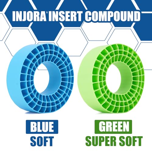 INJORA Silicone Rubber Inserts for 132-134mm (5.25" OD) 2.2" Tires, BL - color: Blue