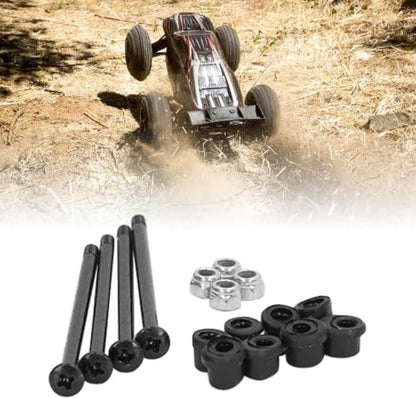 RC Screw Kit, Steel Screws and Nuts Plastic Bushing RC Hardware Screw Kit for 144010 144002 124016 124017 RC Cars