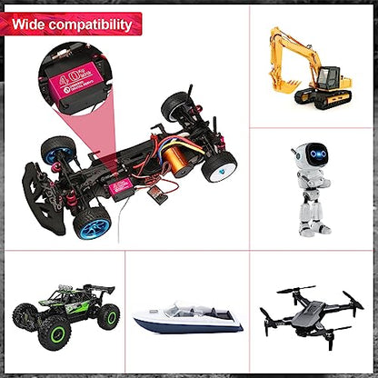 40KG High RC Servo High Torque Servo Motors Digital Servo Waterproof Full Metal Gear Steering Servo with 25T for 1/8 1/10 1/12 RC Car Crawler Robot Control Angle 270° - style: 1PCS 40kg 270°