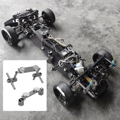RC Car Body Post, Aluminum Magnetic Invisible Body Shell Mount Column Kit for HSP 1/10 SakuraS XI CS Tamiya416/417 T3/T4/94123 RC Racing Car (of) - color: Of